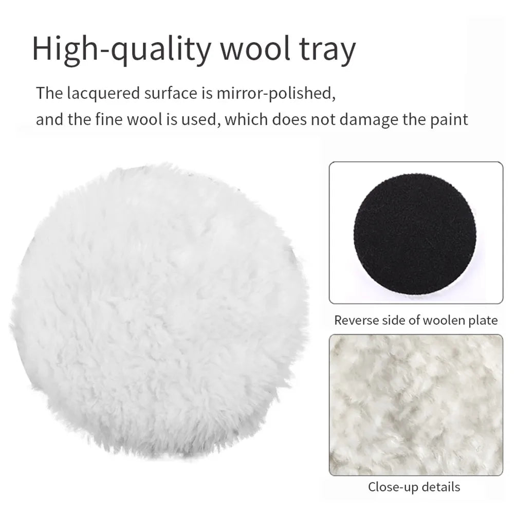8-Piece Car Polishing Pad Kit | 3/5/7 Inch Sponge Buffing Discs for Auto Waxing and Polishing