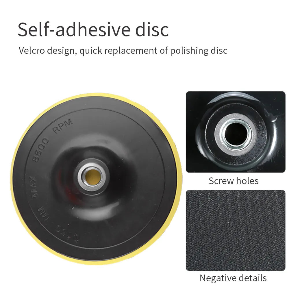 8-Piece Car Polishing Pad Kit | 3/5/7 Inch